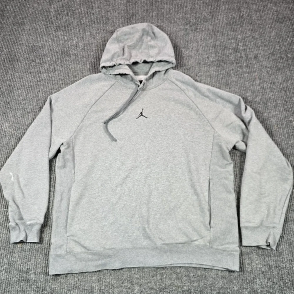 Jordan Hoodie Mens XL Gray Dri-FIT Fleece Pullover‎ Crossover Fleece dq7327-091